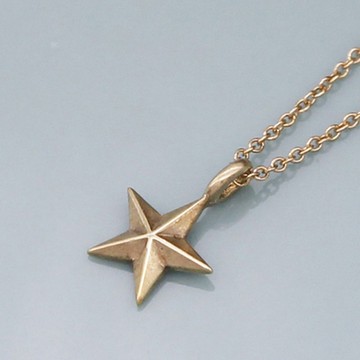 Dogeared 立體星星金項鍊