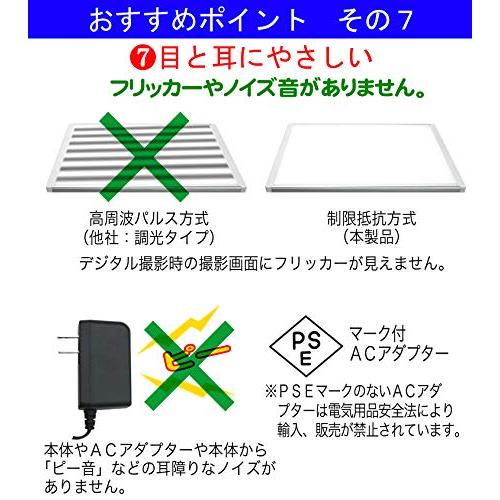 日本製「側面スイッチで誤動作防止」「11800⇔9300Lx切替」高輝度 A3トレース台 高演色 LEDビュアー5000A3(A3-10)