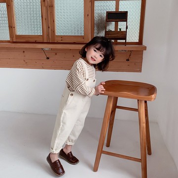 女童牛仔褲春秋寶寶背帶褲嬰兒童褲子2022新款童裝春款男童洋氣潮