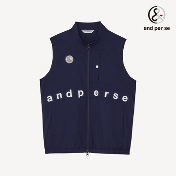 【and per se】男款多功能舒適彈性設計深藍色背心 DGW61005