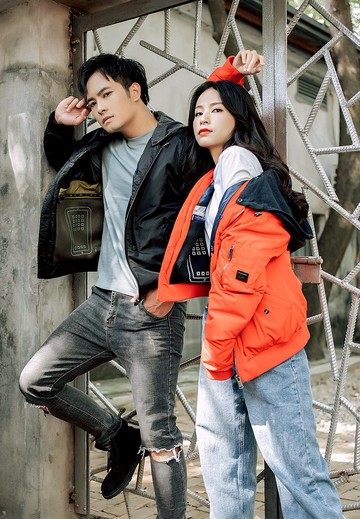 East Pole男女同款秋冬季20個口袋多功能飛行員羽絨夾克外套