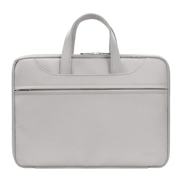 baona 包納 OMG 180°全開合/行李箱拉桿帶設計 PU皮質手提筆電包 13/13.3/14吋  紳士灰  36 x 25 x 25cm  1個