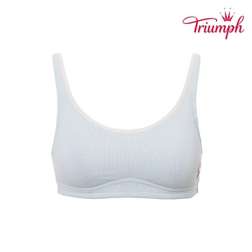 黛安芬-少女系列 冰咖啡紗Stage 2短背心 S-EL 珍珠藍｜S21-804 1C