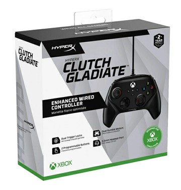 HyperX Clutch Gladiate Xbox Series X|S PC 有線控制器 微軟授權