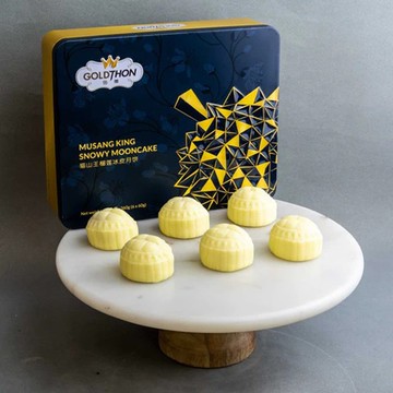 GOLDTHON 馬來西亞貓山王榴槤冰皮月餅 (360g, 60gx6個)(急凍)