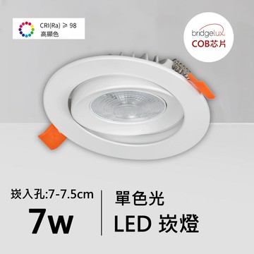 全光譜7W崁燈｜QC-20041W-普瑞芯片