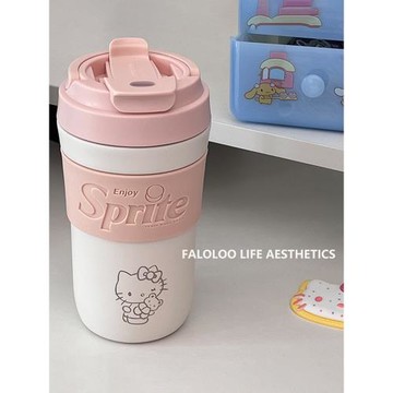 英國vanow保溫杯女生高顏值陶瓷ins雙飲學生hellokitty牛奶水杯子