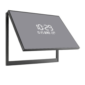 牆面裝飾藝品 【伊達】掀蓋式弱電箱遮飾框 LED 電子鐘電表遮醜畫 電表箱遮擋裝飾畫 數字時鐘配電箱掛畫
