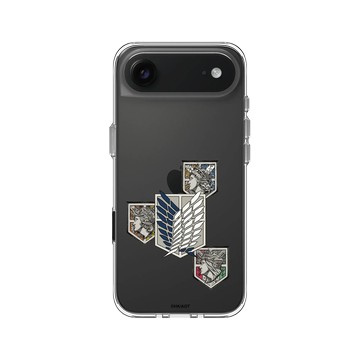 iPhone Air Clear Case（相機按鈕） 透明 - 進擊的巨人 Attack On Titan - S2&S3 - 城牆保衛戰