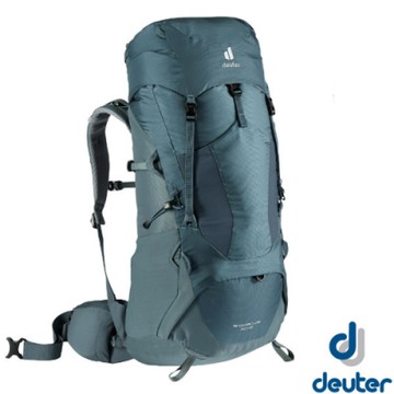 Deuter Aircontact Lite 50+10L 專業輕量拔熱透氣背包_深灰藍