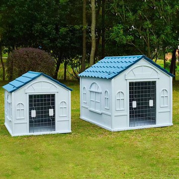 免運 戶外寵物窩室外狗窩狗籠 戶外狗窩四季通用狗屋防雨冬季保暖寵物窩中大型犬狗籠室外狗房子