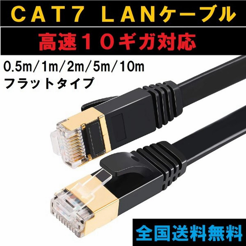 価格 高速光通信 LANケーブル ツメ折れ防止 10ギガビット カテゴリー7 ランケーブル CAT7