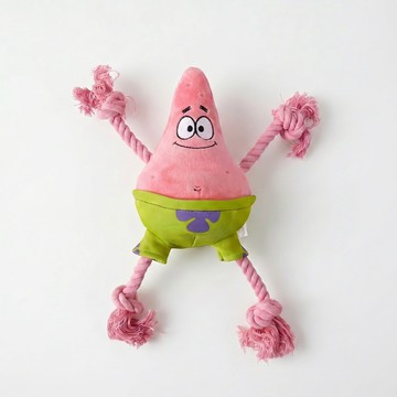 Spongebob Squarepants 7" 派大星繩環寵物玩具-中