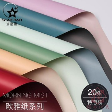 20張/包 歐雅紙鮮花包裝紙雙面包花紙花束花籃花藝材料【櫻田川島】