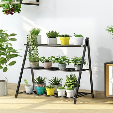 不銹鋼花架 鐵藝花架 落地 多肉 客廳 花架子 陽臺花架 花盆架 室內 多層置物架