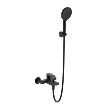Taut 掛牆式浴缸淋浴龍頭 (霧黑)