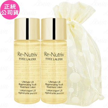 ESTEE LAUDER 雅詩蘭黛 極萃賦活花秘凝露(15ml)*2旅行袋組(公司貨)