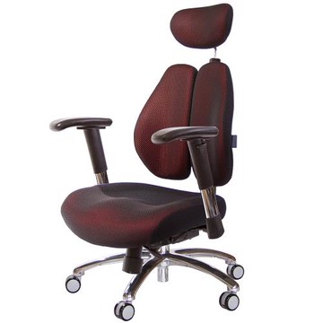 GXG 記憶棉 DUO KING 雙背工學椅(鋁腳/2D滑面金屬手)  TW-3008 LUA6