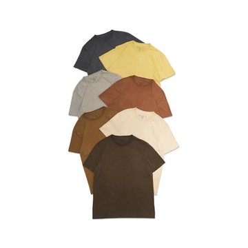 市井藍染WoadTruc全棉定織手工古法草木染短袖T恤植物萃取五色tee