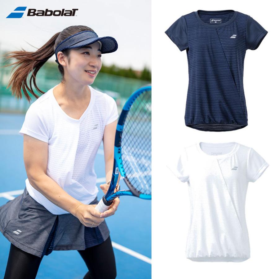 バボラ Babolat テニスウェア レディース PURE SHORT SLEEVE SHIRT