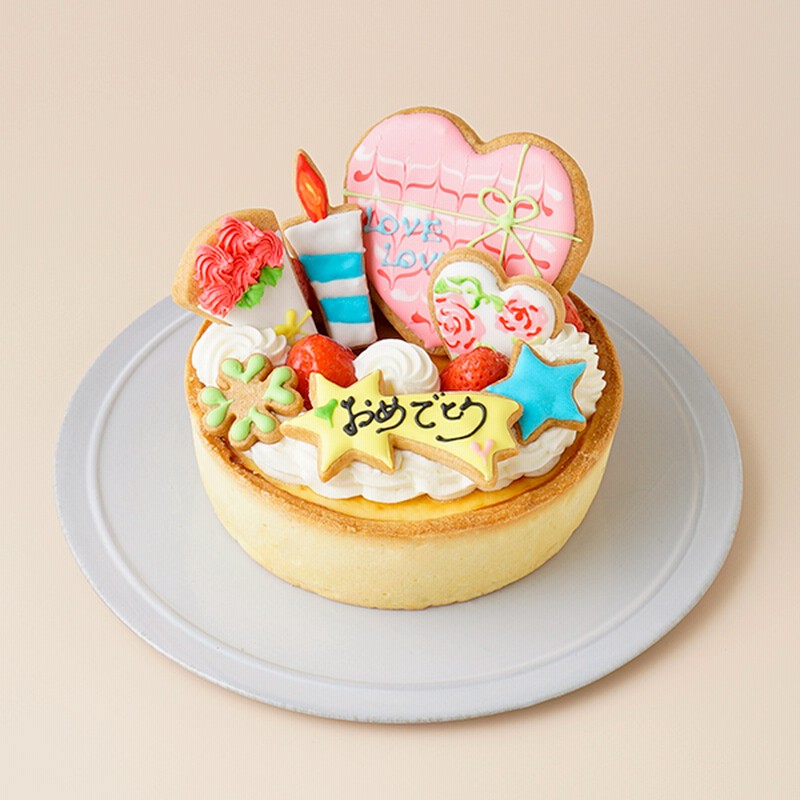 あなただけの選べるアイシングクッキーケーキ 濃厚ベイクドチーズケーキ 5号 選んで楽しい アイシングデコ当日配送商品始まりました ギフトに最適 通販 Lineポイント最大3 0 Get Lineショッピング