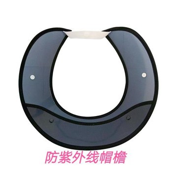新款防紫外線工地施工帽檐簾子可拆洗汗巾披風遮陽帽防曬安全帽檐