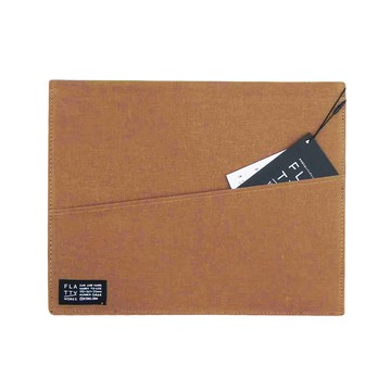 KING JIM FLATTY WORKS A5 多用途收納袋  摩卡棕色  1個