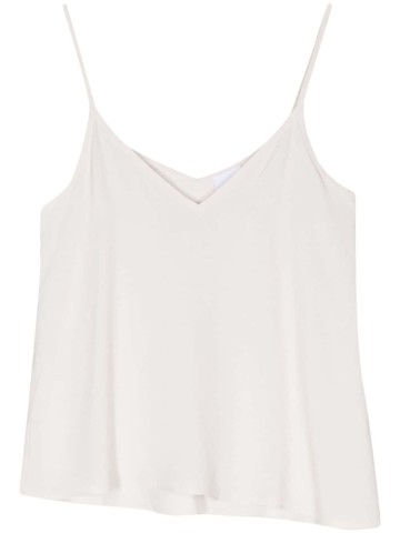 Merci - V-neck tank top - women - Acetate/Silk - XS - Neutrals