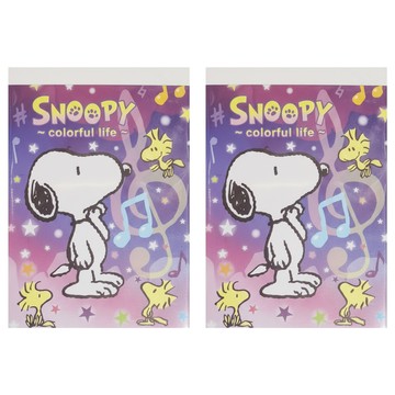 PEANUTS 史努比 繽紛系列 萬用MEMO本 SCDM70-1  音符  2個  1本
