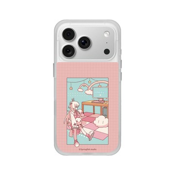 iPhone 18 Pro SolidX 霧透 - 瑟拉斯蒂歐 - 白白虹 - 初始OP晃晃腿白比手機殼殼