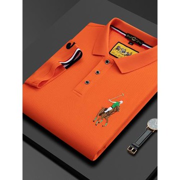 短袖t恤男士polo衫翻領中年夏季保羅2025新款刺繡大碼高端商務潮