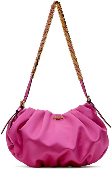 Moschino 粉色 Mini Lettering 单肩包