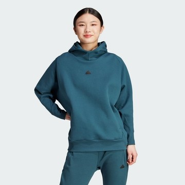 【adidas 愛迪達】 Z.N.E. AEROREADY 連帽上衣 帽T 吸濕排汗 女 IN5121