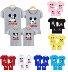 ディズニー 親子コーデTシャツ ミッキーマウス/Mickey キャラTシャツ