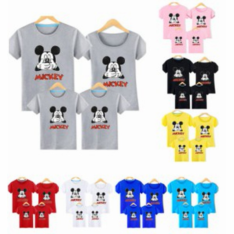 ディズニー 親子コーデTシャツ ミッキーマウス/Mickey キャラTシャツ ...