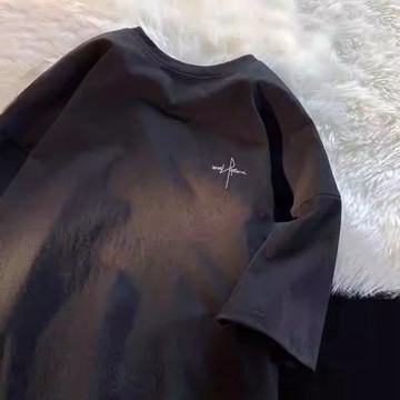 【100%純棉】純棉T恤 衣服 大尺碼男裝 日系男裝 短袖上衣 五分袖 圓領 短t 棉T ins風 休閒寬鬆 X0NG