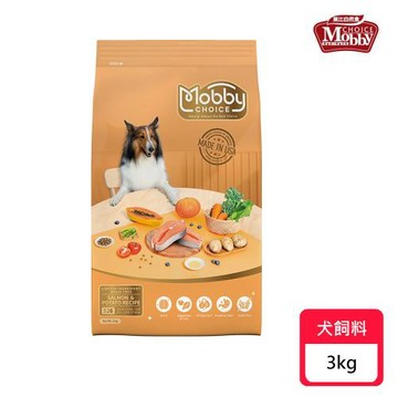 【Mobby 莫比】自然食犬糧系列-3kg〔S26全齡犬鮭魚馬鈴薯〕(若缺貨將以小包代替/狗飼料/犬飼料/犬糧)