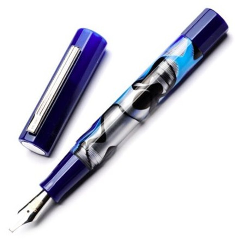 見事な創造力 OPUS 88 ブルー（商品情報を必ずお読みください。） フラワー 万年筆 （オーパス88） 万年筆 ペン先:STUB2.3mm -  raffles.mn
