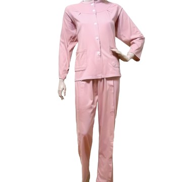 感恩使者 護理服套裝 黏扣式 春夏款 100%棉  M  粉紅