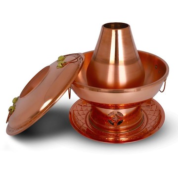 開立統編/免運 紫銅火鍋燃環保油大銅鍋加厚木炭銅火鍋燒酒精爐用老北京涮肉銅鍋 LPS/PDD 公司貨 快速出貨