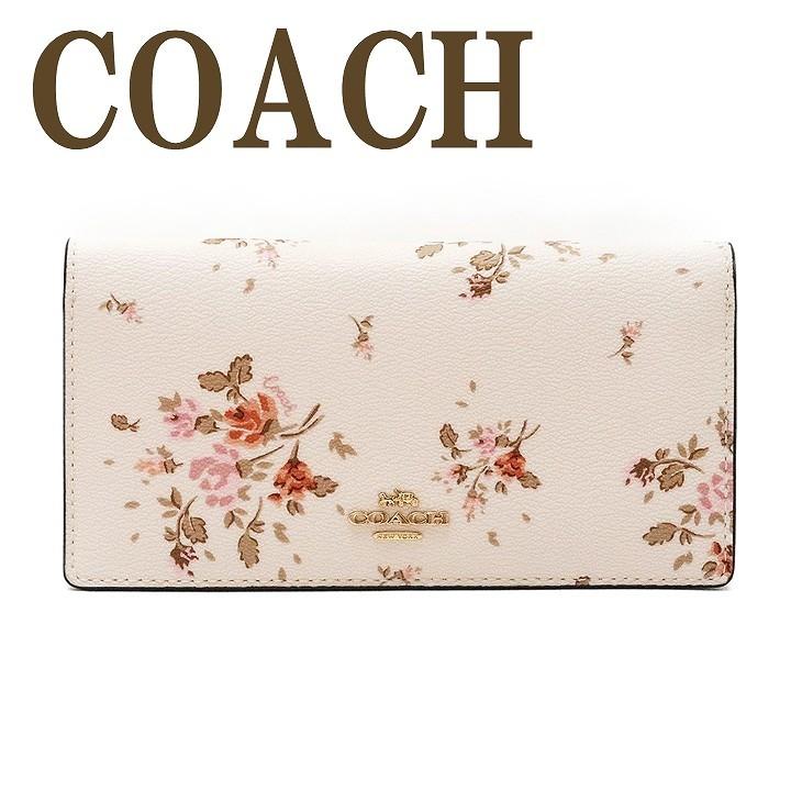 新品 COACH コーチ 長財布 ホワイト ピンク レディース レザー 大容量