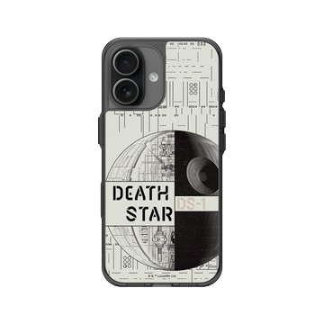 iPhone 17 Clear (相機按鈕) 酷墨灰 - 迪士尼-星際大戰 Star Wars - 星際大戰 – 死星全幅結構圖