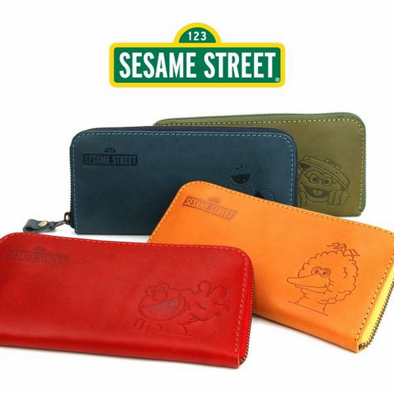 セサミストリート Sesame Street キャラクター 財布 長財布 ラウンドファスナー ラウンド Ykkファスナー 栃木レザー 日本製 本革 牛革 通販 Lineポイント最大0 5 Get Lineショッピング