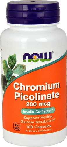 NOW Foods Chromium Picolinate 200 mcg - 100 Capsules