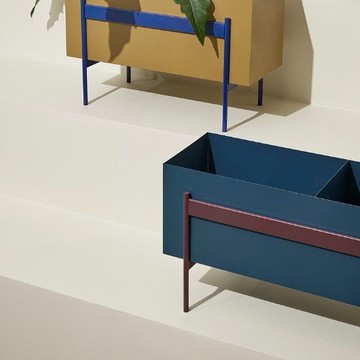 【Hübsch Taiwan】-021508 沉穩跳色金屬室內植栽盆器 盆栽