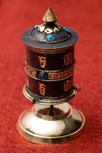卓上マニ車（中）   チベット 宗教用品 密教 仏教 アジア チベタン エスニック インド 雑貨