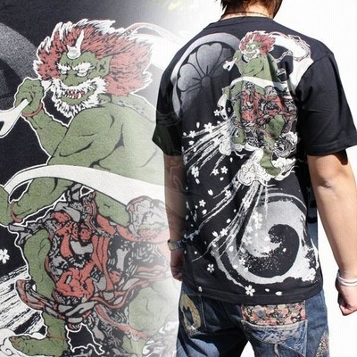 華鳥風月ブランド朧962458】和柄 Tシャツ 和柄半袖Tシャツ 風神