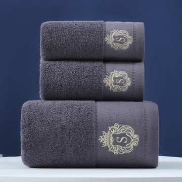 定制純棉毛巾浴巾三件套logo跨境專供禮盒裝全棉毛巾浴巾洗臉巾