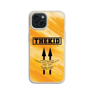 iPhone 15 SolidX 貝殼灰 - KID - THEKID-黃雙箭頭款