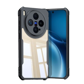 XUNDD 軍事防摔 vivo X300 鏡頭全包覆 清透保護殼 手機殼(夜幕黑)